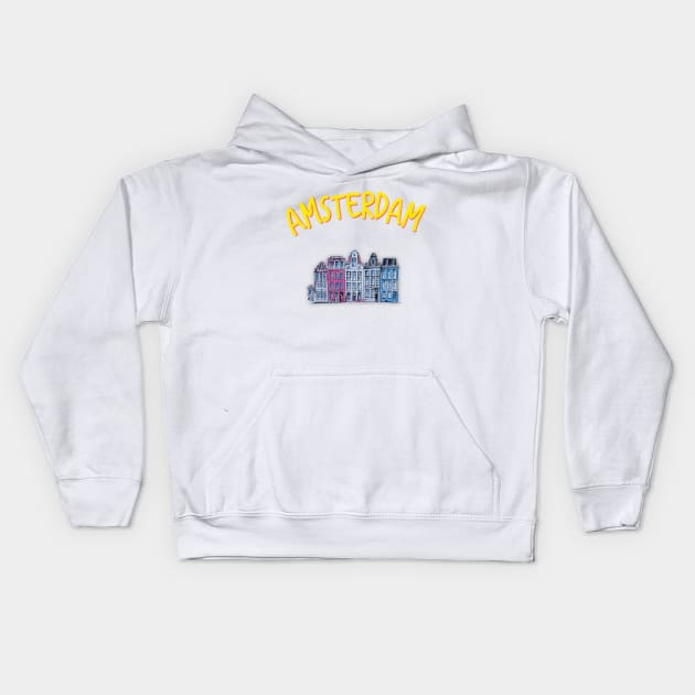 Amsterdam XXX New Design Kids Hoodie by mpdesign